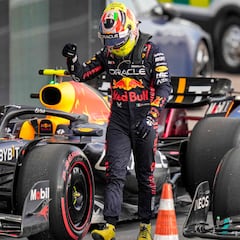 Checo Pérez abandona la sprint de Qatar tras envestida de Esteban Ocon