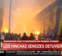 Locura en la llegada de Boca a la Bombonera: los hinchas detienen el micro xeneize