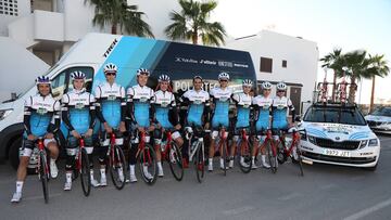 Contador y su Polartec-Kometa se entrenan en Mar de Pulpí