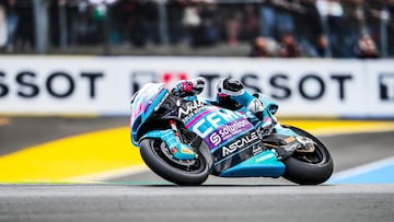 Resultado de David Alonso en el GP de Francia de Moto2.