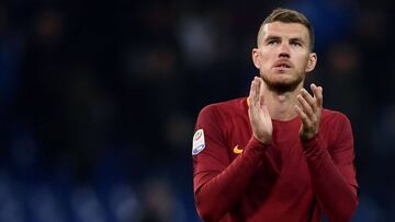 Edin Dzeko, delantero del Roma.