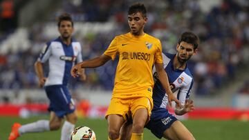 Ricardo Horta en su etapa con el Málaga,.