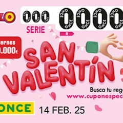 Cuponazo de San Valentín de la ONCE: comprobar los resultados del sorteo hoy, viernes 14 de febrero