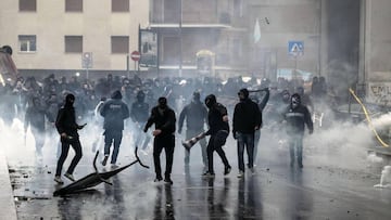  Lazio ultras battle police