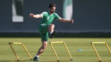 Rubén Castro, en un entrenamiento.