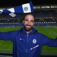 Higuaín, presentado antes del partido ante el Tottenham
