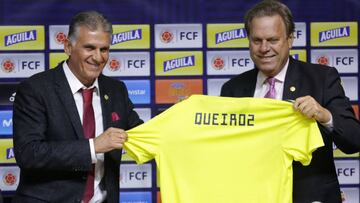 Carlos Queiroz es presentado como DT de Selección Colombia