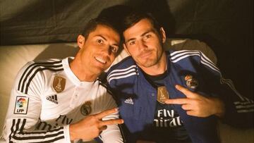 Casillas y Cristiano Ronaldo comparten tarde de rodaje