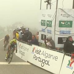 Dani Martínez puede con Evenepoel y el trabajo de Landa en el Alto da Fóia