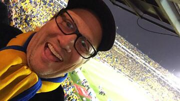 Rob Schneider estuvo en el 'Volcán' apoyando a Tigres