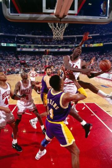 Final 1991, Los Angeles Lakers vs Chicago Bulls (1-4). 
Michael Jordan. 
