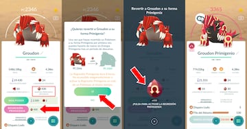 pokemon go regresion primigenia groudon primigenio kyogre primigenio energia primigenia como conseguirla