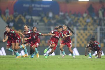 Nigeria y Colombia se enfrentaron por las semifinales del Mundial Femenino Sub 17 de la India en el Estadio Fatorda de Goa.