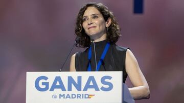 La presidenta de la Comunidad de Madrid, Isabel D&iacute;az Ayuso, interviene durante la primera jornada del XVII Congreso del Partido Popular de Madrid, en Feria de Madrid IFEMA, a 21 de mayo de 2022, en Madrid, (Espa&ntilde;a). El Congreso extraordinari