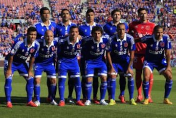 Fecha 4 vs Antofagasta: Herrera; Corujo, González, Vidal, Rojas; Pereira, Espinoza, Lorenzeti; Ubilla, Gutiérrez y Benegas.
