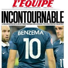 Francia ve a Karim Benzema como un jugador imprescindible