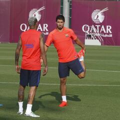 Barcelona's MSN - Messi, Suarez, Neymar - together again