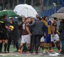 El partido Roma-Parma se suspende a causa de la lluvia