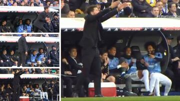 Militao y Marcelo se parten de risa con el ímpetu de Simeone