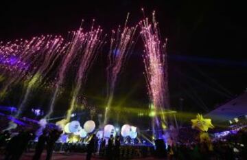 Pirotecnia en la ceremonia de inauguración de Copa América