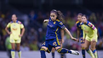 during the game America vs Tigres UANL corresponding to Round 09 of the Torneo Apertura 2023 of the Womens Liga BBVA MX, at Azteca Stadium, on September 06, 2023.

&lt;br&gt;&lt;br&gt;

durante el partido America vs TigresUANL, correspondiente a la Jornada 09 del Torneo Apertura 2023 de la Liga BBVA MX Femenil, en el Estadio Azteca, el 06 de Septiembre de 2023