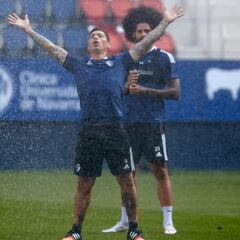 Chimy Ávila entrena con menor carga de trabajo