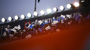 Fans o Aficion during the Quarterfinals second leg match between Cruz Azul and Pumas UNAM as part of the Torneo Clausura 2024 Liga BBVA MX at Ciudad de los Deportes Stadium on May 12, 2024 in Mexico City, Mexico.