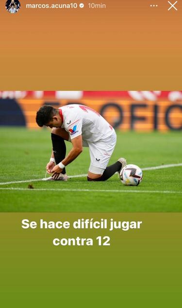 Acuña suelta que “es difícil jugar contra 12” y Ceballos le replica