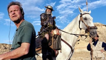 Terry Gilliam anuncia el fin del rodaje de El hombre que mató a Don Quijote.