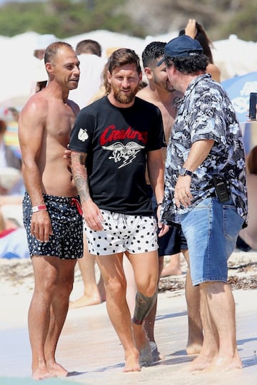 Messi y Antonella Roccuzzo disfrutan de sus últimos días de vacaciones en Formentera.