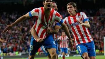 Diego Costa, tras marcar el gol ayer.