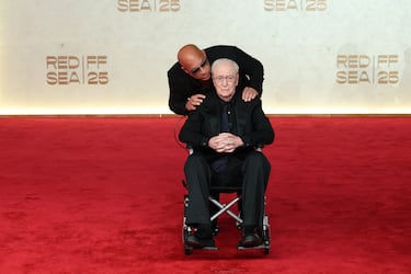 Vin Diesel y Michael Caine posan en la alfombra roja del Red Sea International Film Festival (RSIFF) celebrado en Yeda.