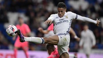 Mariano D&iacute;az, delantero hispanodominicano del Real Madrid.