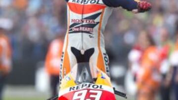 Este ritmo coronaría a Márquez como campeón en Alcañiz