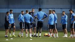 Entrenamiento del M&aacute;laga.