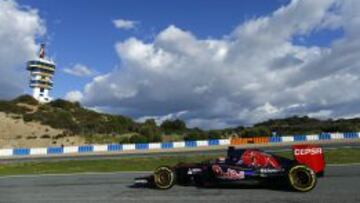 Max Verstappen, en los test de Jerez.