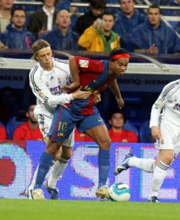 Ronaldinho jugador brasileño que jugó con el Barcelona desde el 2003 al 2008