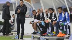 Garitano, entrenador del Legan&eacute;s, durante un partido de LaLiga. 