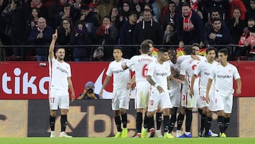 Los goles del triunfo 2-1 de Sevilla ante el Huesca