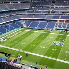 베르나베우(Bernabeu)는 NFL을 수용하기 위해 장식되었습니다. 모든 것이 준비되어 있습니다.