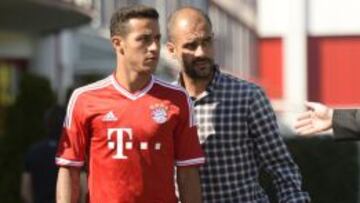 Guardiola y Thiago, del Bayern