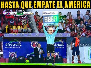 América mantuvo su invicto en la liga pero no en los memes