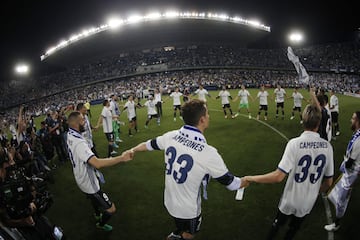 Málaga-Real Madrid: los goles y la celebración del campeón en imágenes