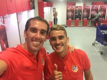 Godín y Griezmann.