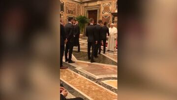 Visita de Santos Borré y el Villarreal al Papa Francisco