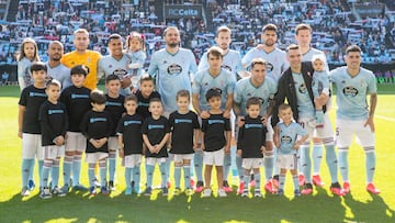 Formaci&oacute;n inicial del Celta en el partido disputado contra el Legan&eacute;s en Bala&iacute;dos.