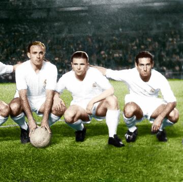 Di Stéfano, Puskas y Gento.