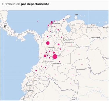 Mapa de casos y muertes por coronavirus por departamentos en Colombia: hoy, 12 de junio