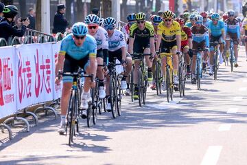 Ciclistas durante el Tour de France celebrado en el pa¨ªs asi¨¢tico.