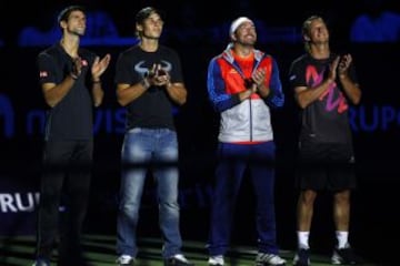 Nicolás Massú se retiró en 2013 y en su fiesta de despedida tuvo a Novak Djokovic, Rafael Nadal y David Nalbandian.